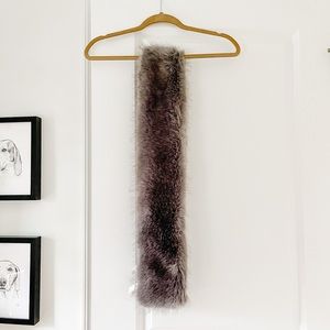 J.Crew Grey Faux Fur Scarf Style G0056 NWT